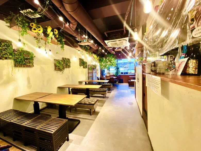 渋谷ガーデンスペース道玄坂 明るい店内